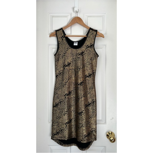 Vero Moda Gold Metallic Sleeveless Dress - Picture 1 of 6